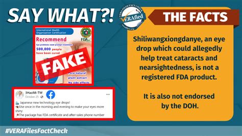 opticare miracle eye drops fake vs original|VERA FILES FACT CHECK: FB post, website .